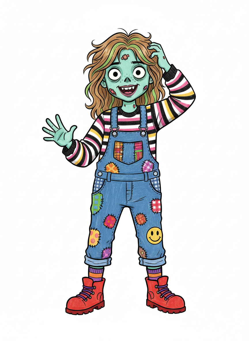 Zombery - Classic Coloring Book