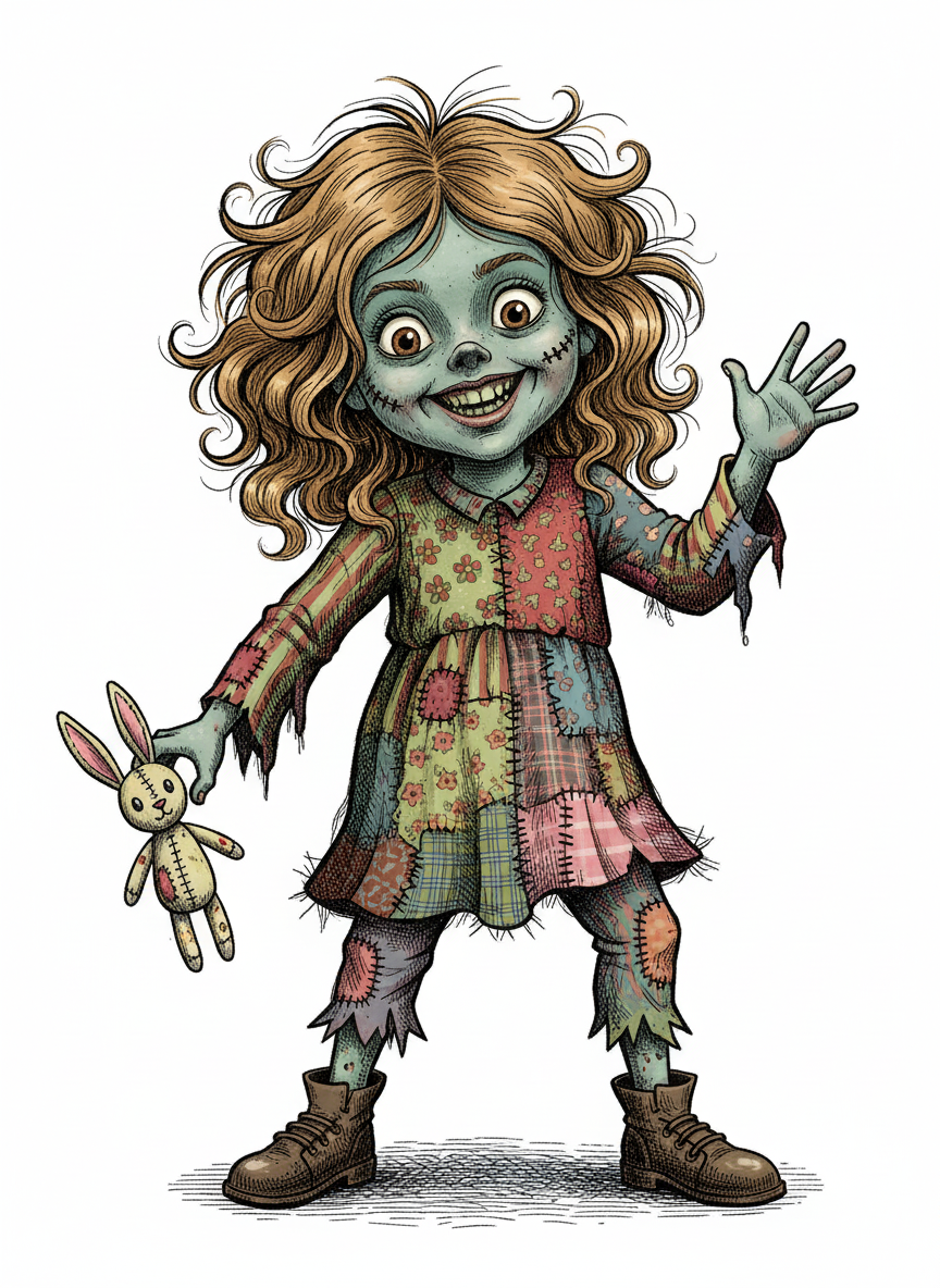 Zombery - Victorian Illustration