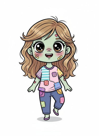 Mary's Zombie Adventure 🎨 - Kawaii Cute