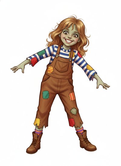 Mary's Zombie Adventure 🎨 - Vintage Storybook