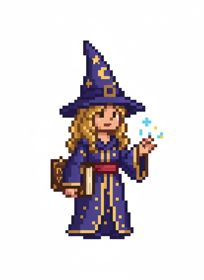 Mystical Mary - Pixel Art