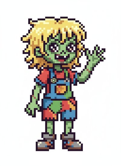 Mary's Zombie Adventure 🎨 - Pixel Art
