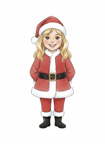 Mary's Festive Santa Adventure 🎅 - Gentle Pencil