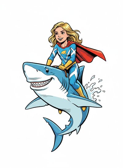 Mary's Shark Adventure 🌊 - Comic Book