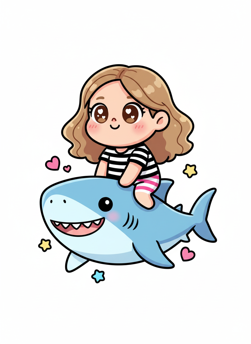 Sharky Mary - Kawaii Cute