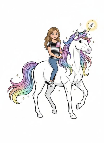 Mary's Unicorn Adventures 🌈 - Classic Coloring Book