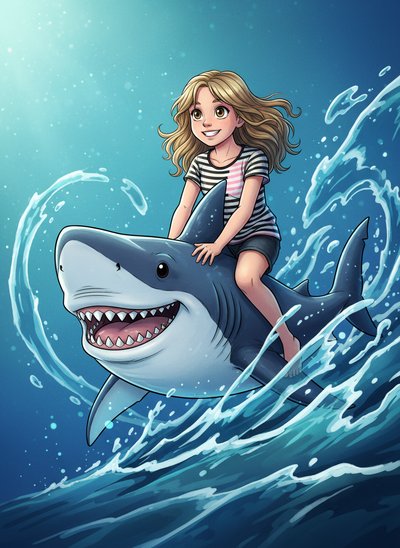 Mary's Shark Adventure 🌊 - Webtoon Anime