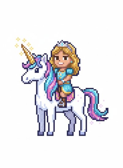 Mary's Unicorn Adventures 🌈 - Pixel Art
