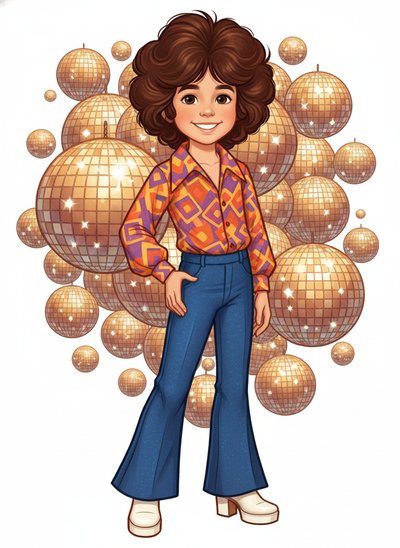 Andrew's Disco Dream 🌟 - Vintage Storybook
