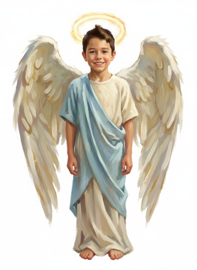 Andrew's Angelic Adventures 🌟 - Impressionist Painting