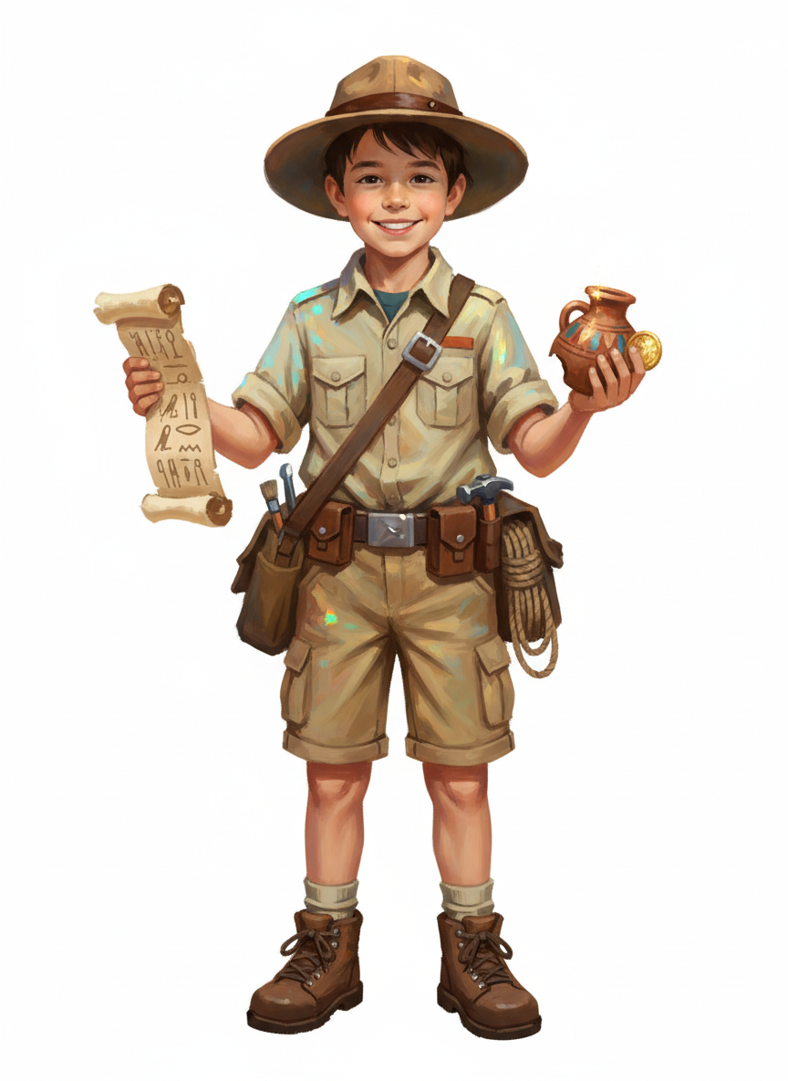 Andrew the Archeo-Explorer - Impressionist Painting