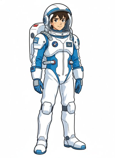 My Wee Lad's Astronaut Adventures 🚀 - Classic Anime