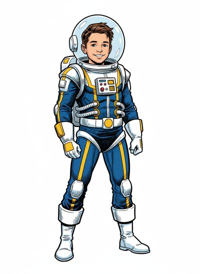 My Wee Lad's Astronaut Adventures 🚀 - Comic Book