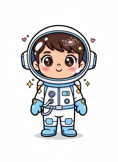 My Wee Lad's Astronaut Adventures 🚀 - Kawaii Cute
