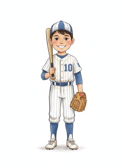 Andrew's Baseball Adventure ⚾️ - Gentle Pencil