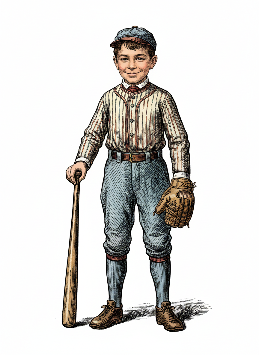 Slugger Andrew - Victorian Illustration