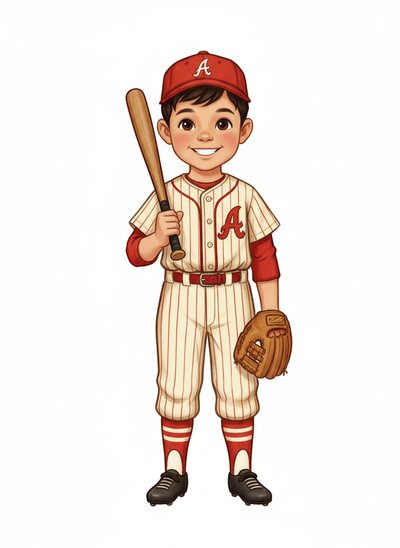 Andrew's Baseball Adventure ⚾️ - Vintage Storybook