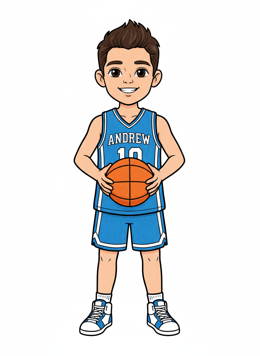 Andrew the Dunker - Classic Coloring Book