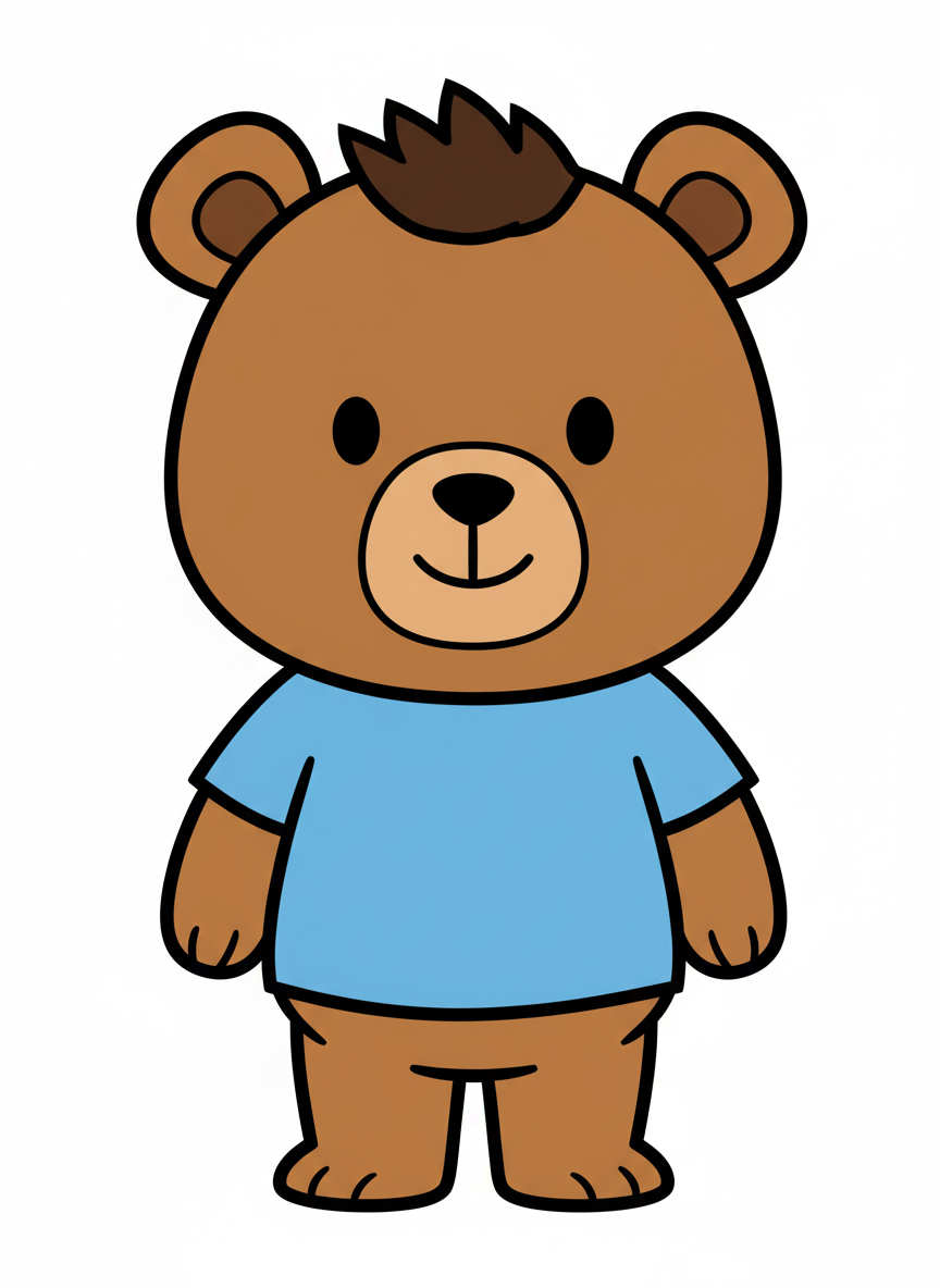 Andrew the Fuzzy Bear - Preschool Simple