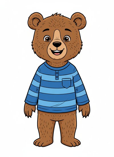Andrew's Bear Adventure 🐻 - Classic Coloring Book