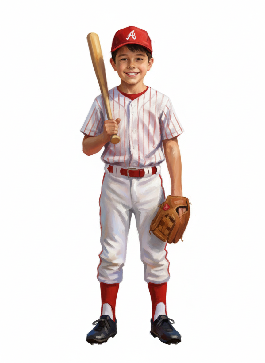 Slugger Andrew - Impressionist Painting