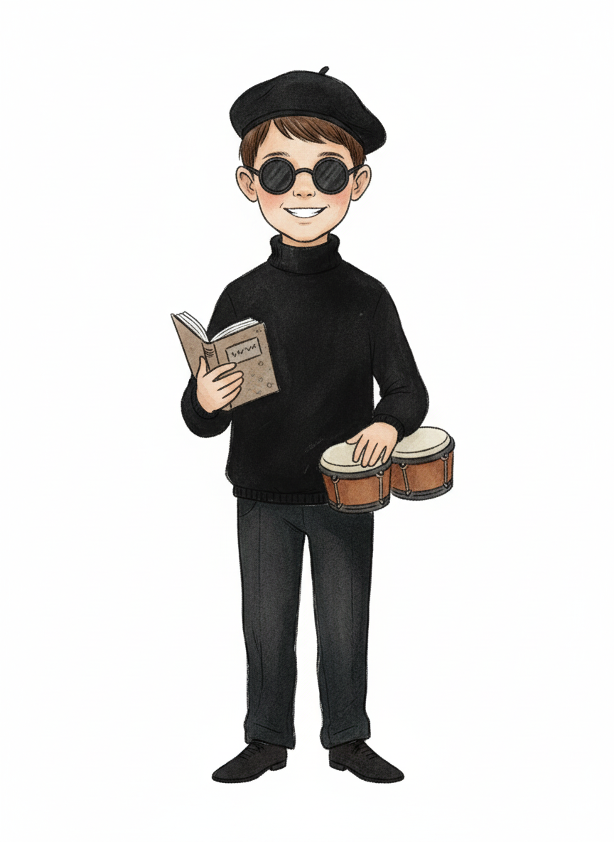 Andrew the Beatnik Bard - Gentle Pencil