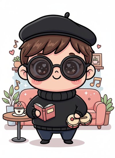 My Wee Beatnik Poet 🌟 - Kawaii Cute