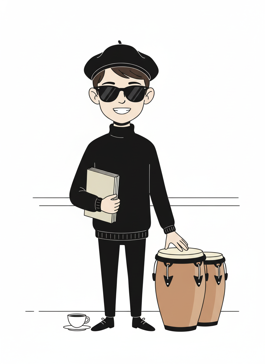 Andrew the Beatnik Bard - Minimalist