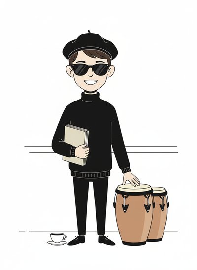 My Wee Beatnik Poet 🌟 - Minimalist