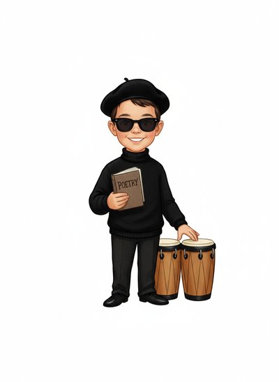 My Wee Beatnik Poet 🌟 - Vintage Storybook