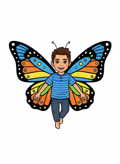 Andrew's Butterfly Adventure 🦋 - Classic Coloring Book