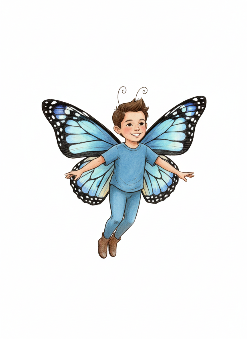 Andrew the Flutterby - Gentle Pencil