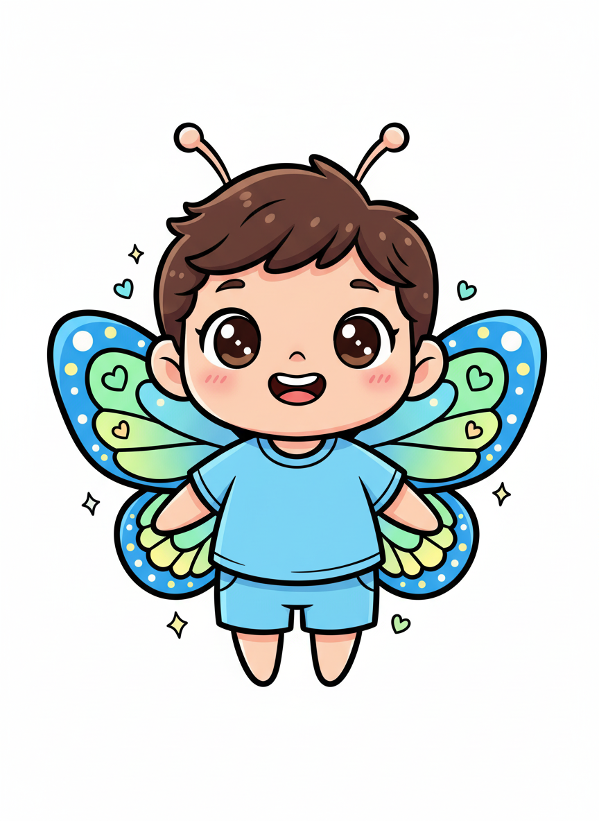 Andrew the Flutterby - Kawaii Cute