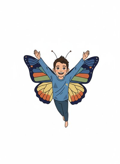 Andrew's Butterfly Adventure 🦋 - Minimalist