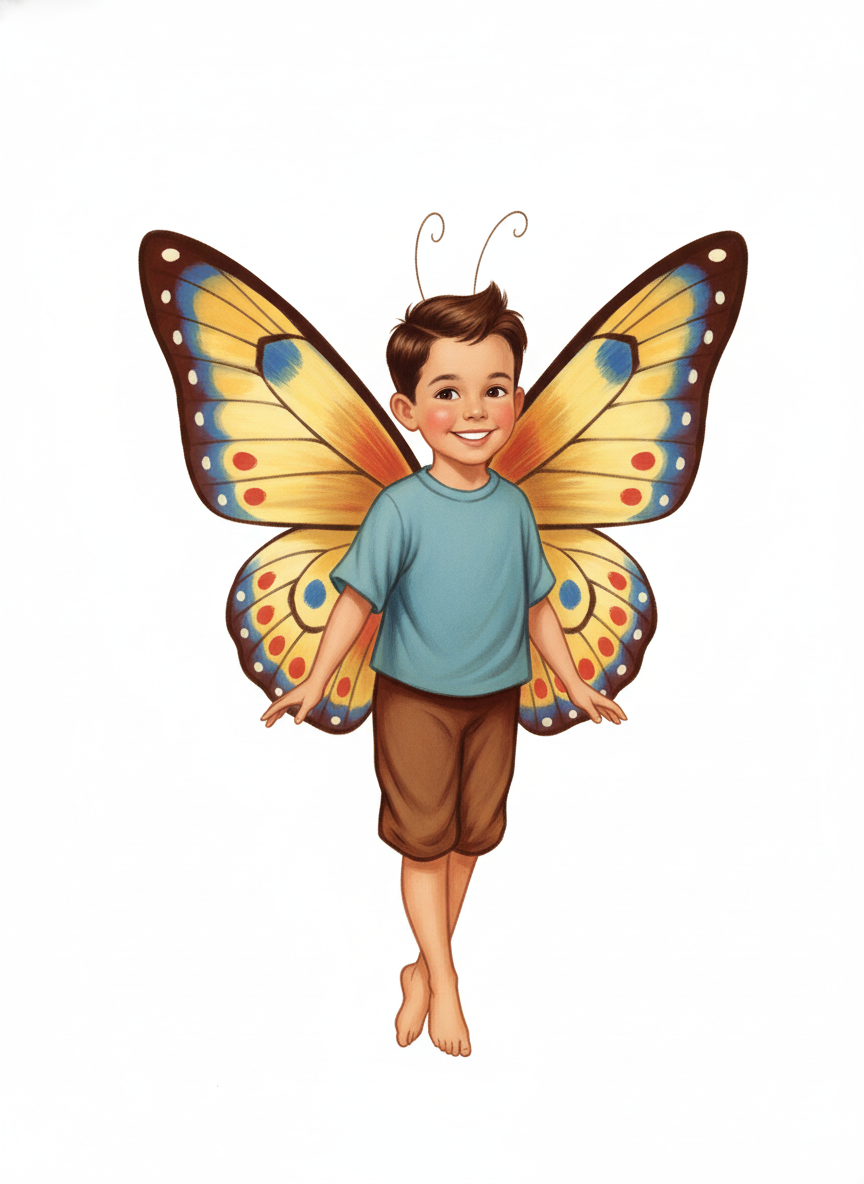 Andrew the Flutterby - Vintage Storybook