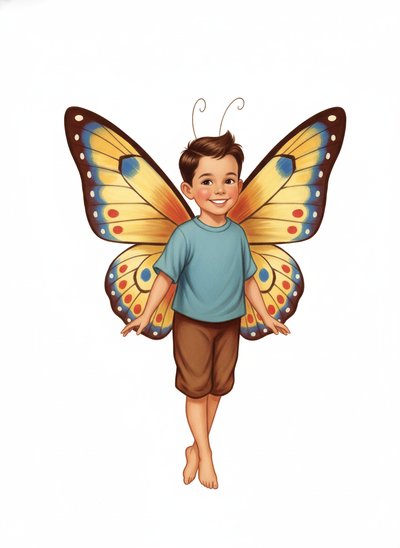 Andrew's Butterfly Adventure 🦋 - Vintage Storybook