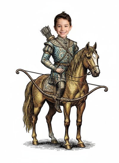 Andrew's Magical Centaur Adventure 🐴 - Victorian Illustration