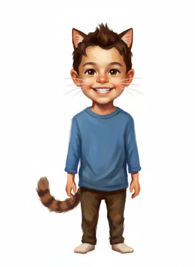 Andrew's Cat Capers 🐱 - Impressionist Painting