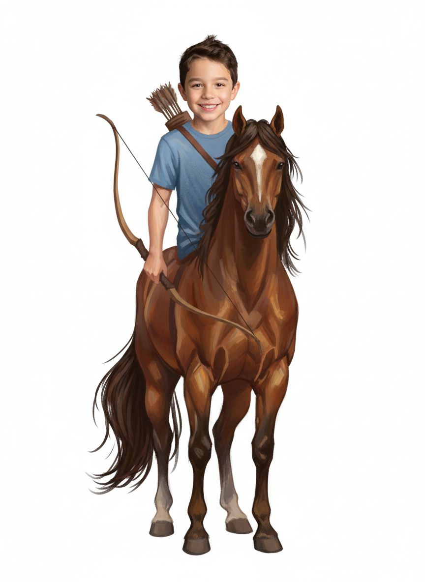 Andrew the Brave Centaur - Impressionist Painting