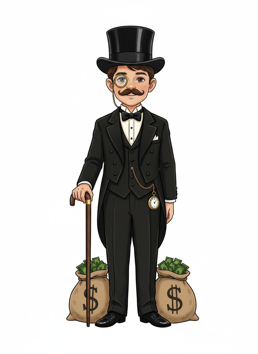 Andrew the Dapper Millionaire - Vintage Storybook