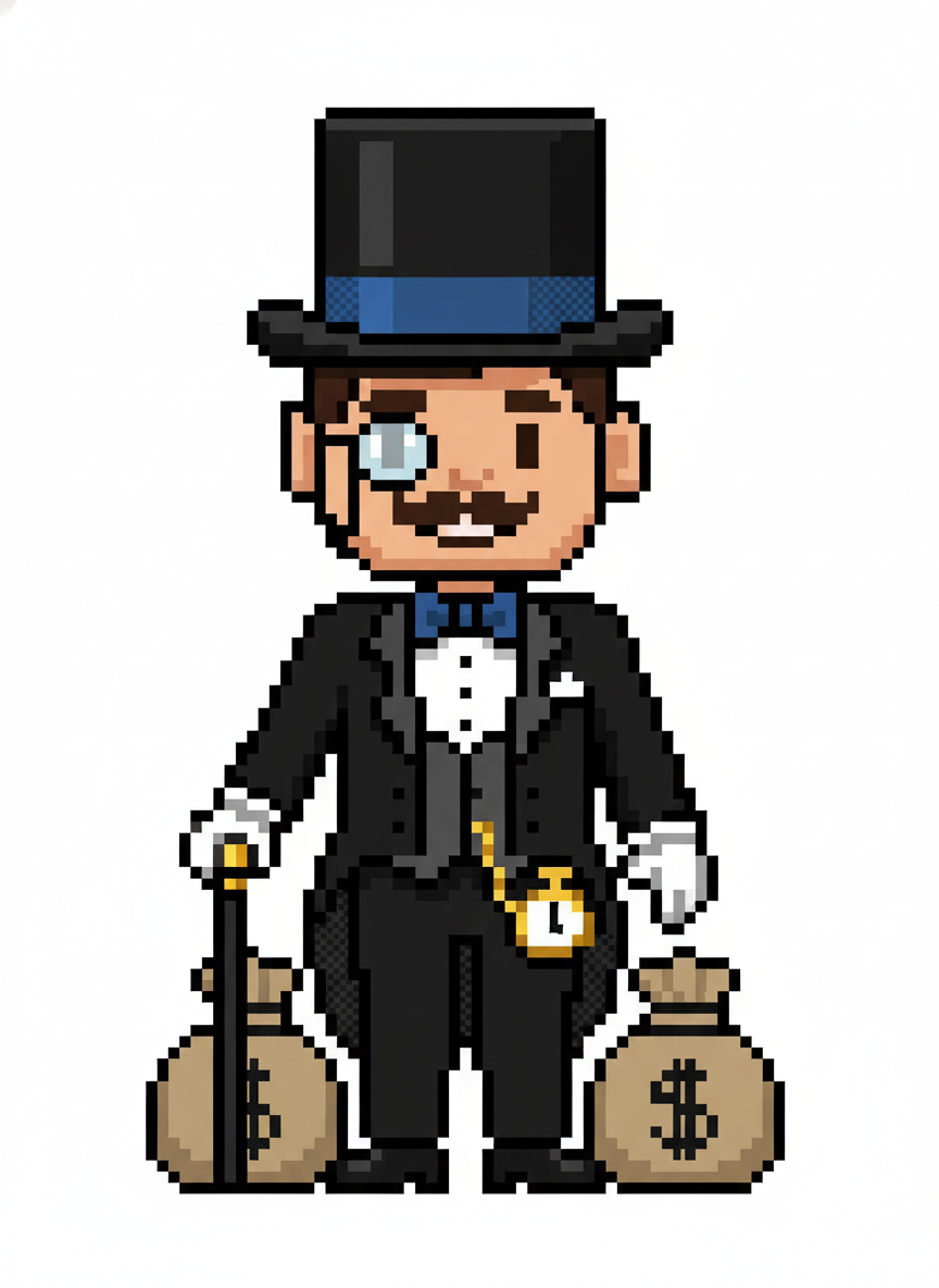 Andrew the Dapper Millionaire - Pixel Art