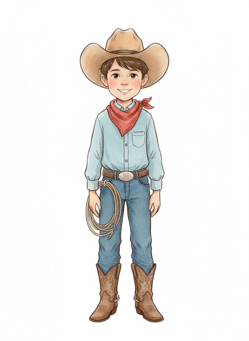 Andrew the Rodeo Star - Gentle Pencil