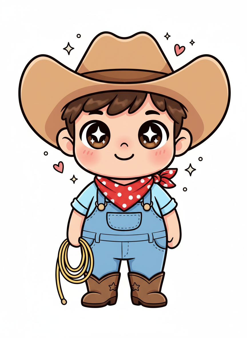 Andrew the Rodeo Star - Kawaii Cute