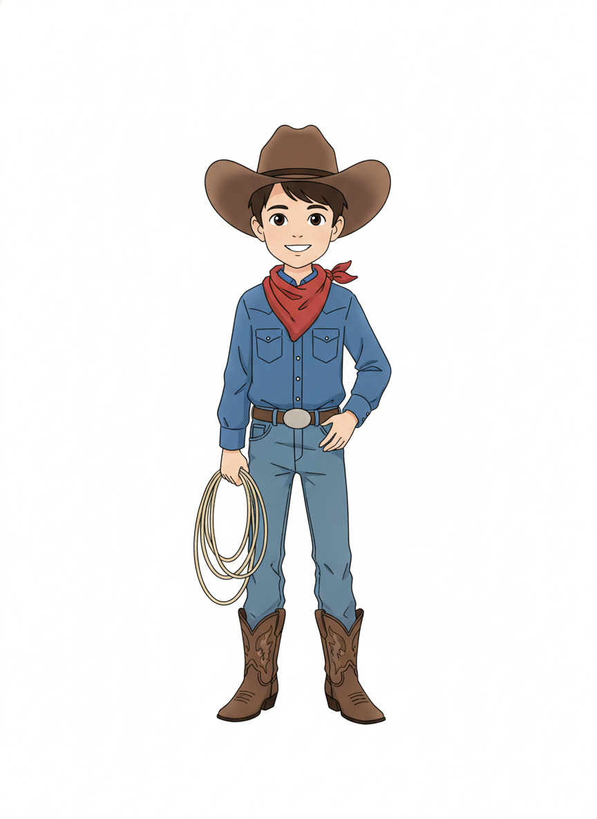 Andrew the Rodeo Star - Minimalist