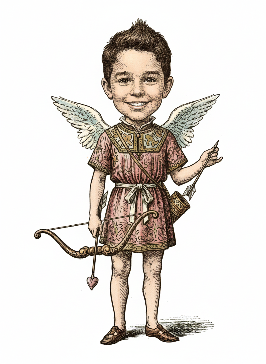 Cupid Andrew - Victorian Illustration