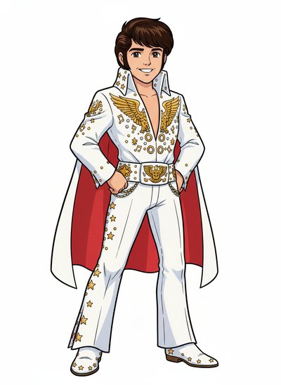 Andrew's Rockin' Elvis Dreams 🎸 - Classic Anime