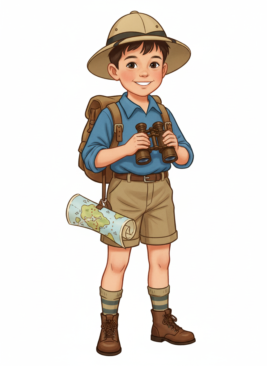 Andrew the Brave Explorer - Vintage Storybook