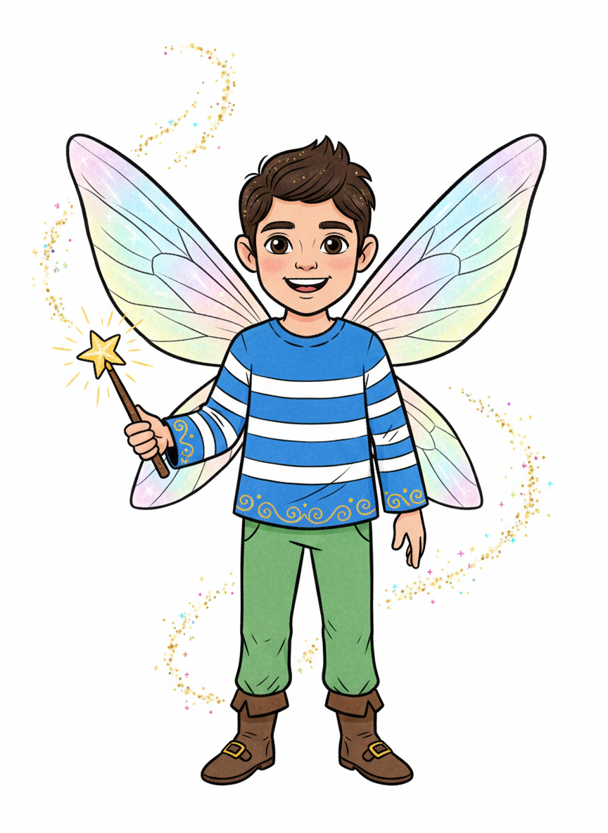 Fairy Andrew - Classic Coloring Book