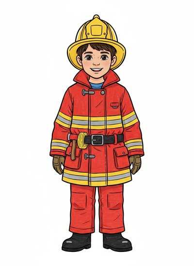 Andrew's Firefighting Adventures 🚒 - Classic Coloring Book