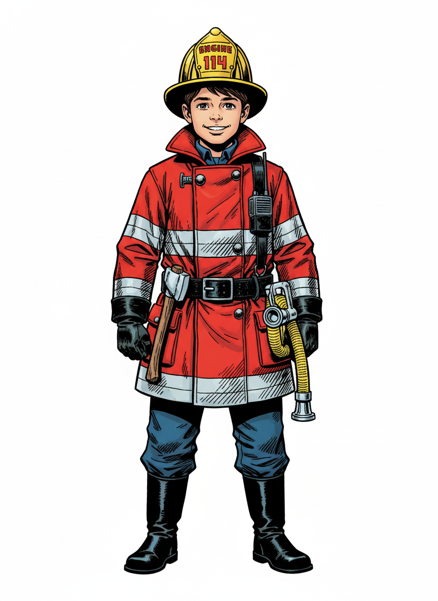 Brave Andrew the Firefighter - Comic Book